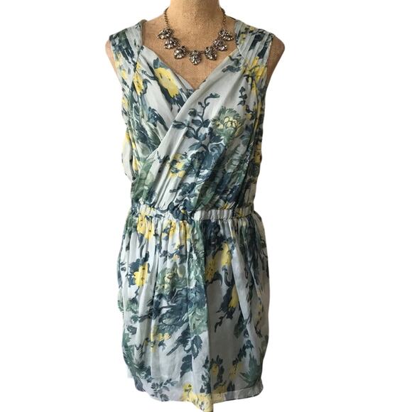 Elizabeth and James Silk Floral Lined Mini Dress Size XS Mary Kate Ashley Olsen - Picture 1 of 11